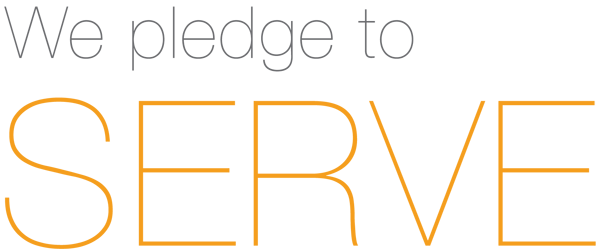 we pledge to serve