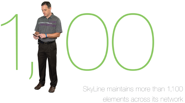 SkyLine maintains more than 1,100  elements across its network